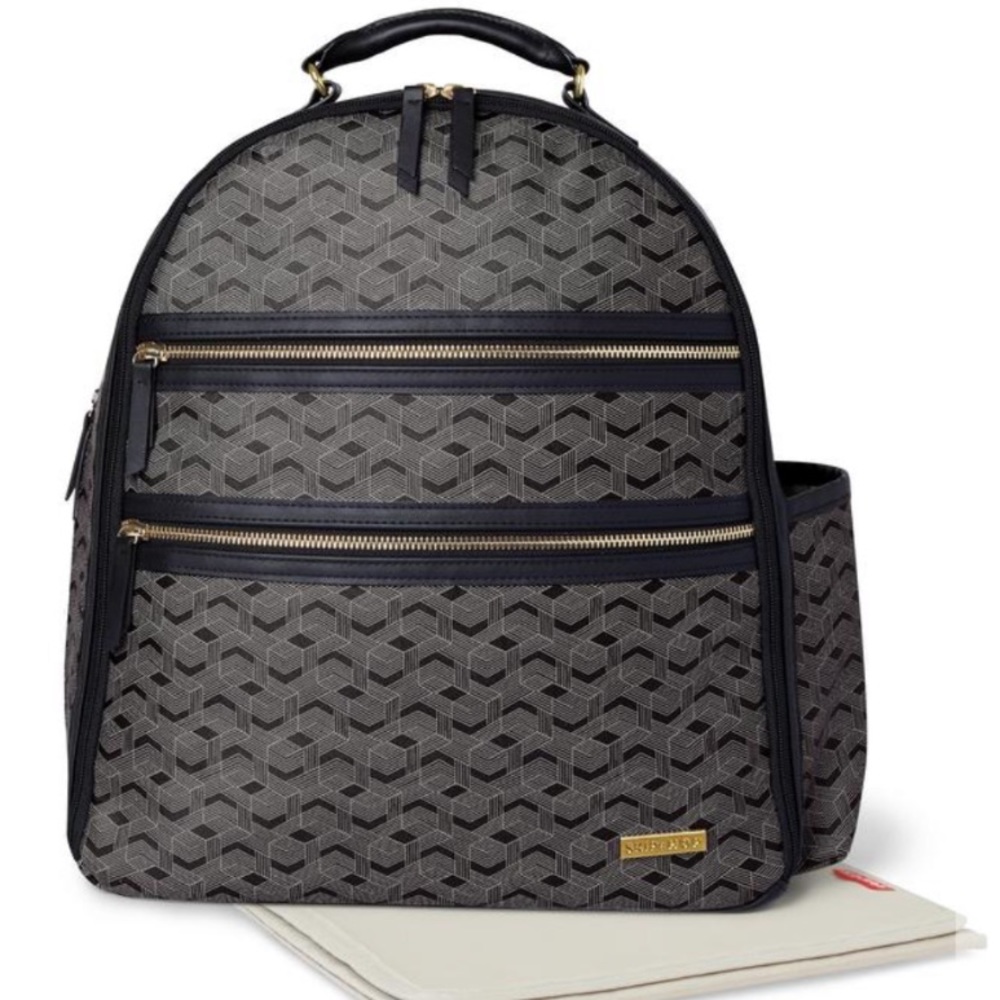 Skip Hop Deco Saffiano Diaper Backpack